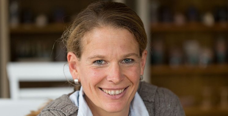 Inhaberin Kerstin Schmid von der Solino Salzgrotte Nürtingen- Referenzkundenshooting von Kemmler-fliesen