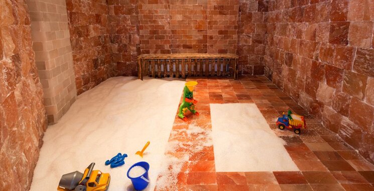 Auch für Kinder ist die Solino Salzgrotte geeignet.