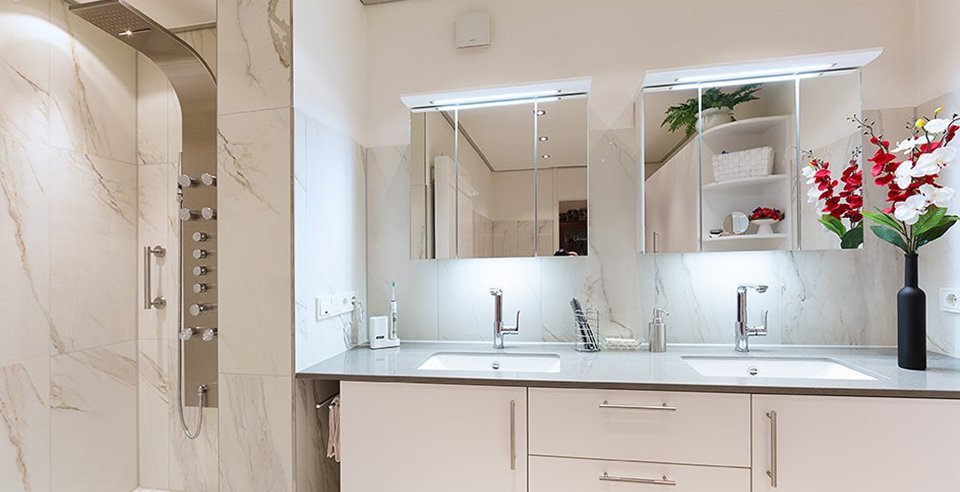 Fliesen in Marmoroptik sind sehr modern