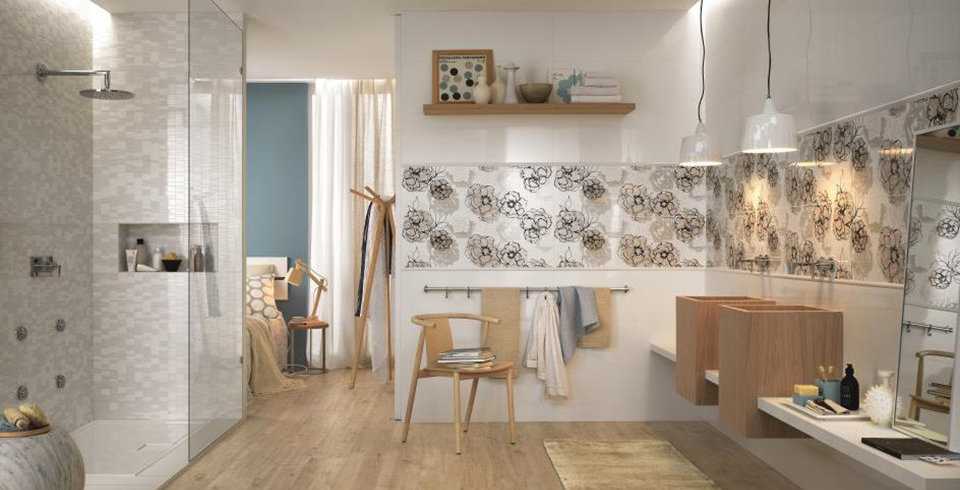 Badezimmer Halbhoch Gefliest Mit Bordüre : Fliesen-Inspiration für das