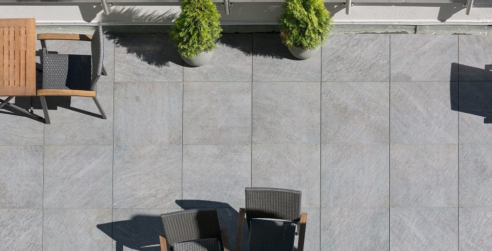 quadratische keramik-platte für den außenbereich outdoorbereich terrasse