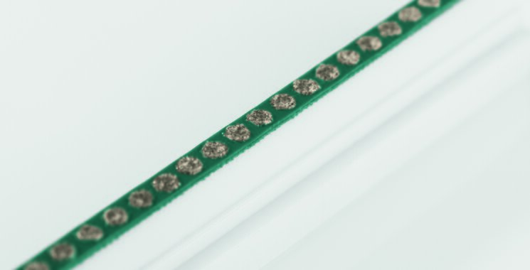 Der Diamantschleifsteg des Fugentorpedos