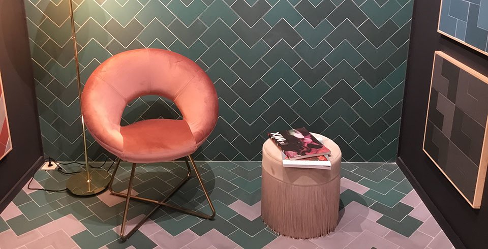 Fliesenfarbmix in Bologna auf der Cersaie 2019