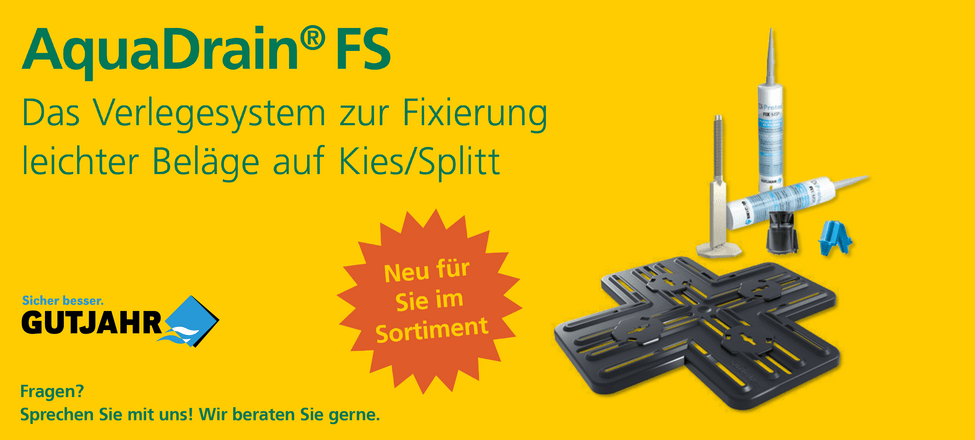 Gutjahr AquaDrain FS Verlegesystem