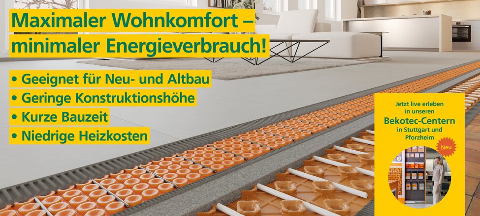Kampagne Februar 2026 Schlüter Bekotec Fußbodenheizung